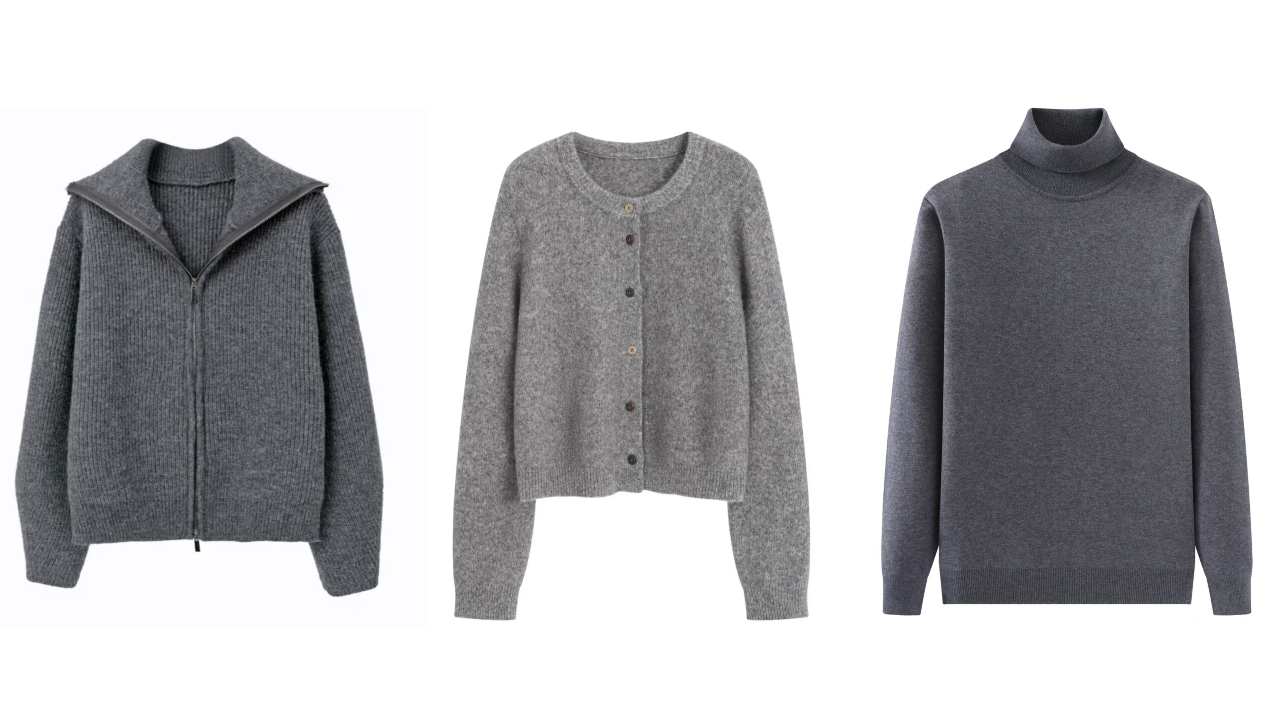 Zipper sweater,cardigan sweater and turtleneck sweater